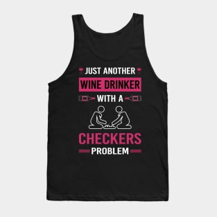 Wine Drinker Checkers Tank Top